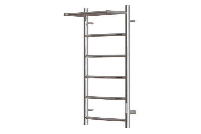 Electric heated towel rail POINT Afina P5 with shelf, chrome PN04848P 43.2x80x25.1 cm