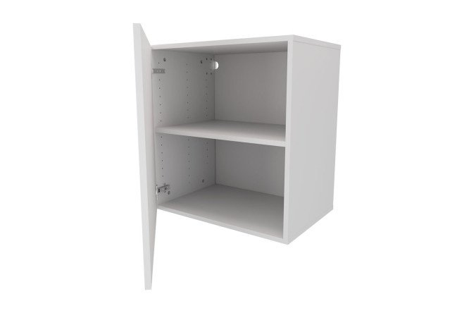 Cabinet with door Oscar Amika 60x64, white / white gloss