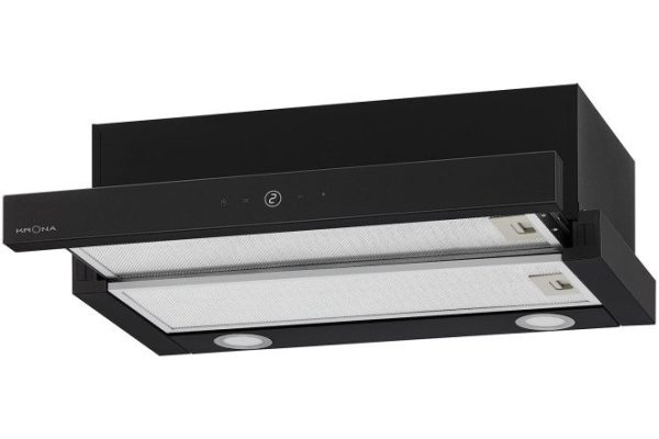 Hood KRONAsteel Kamilla KRHD251 T SENSOR MAX 600 Black color black, 59.7x20x31.8 cm