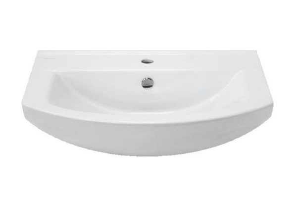 Washbasin Sanita Luxe Best 65 Semi-built-in, 64.7x19.7x42.8 cm