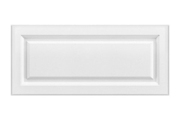 Aurora front of a high drawer/cabinet with horizontal opening 79.6x35.6 cm, white snow soft color