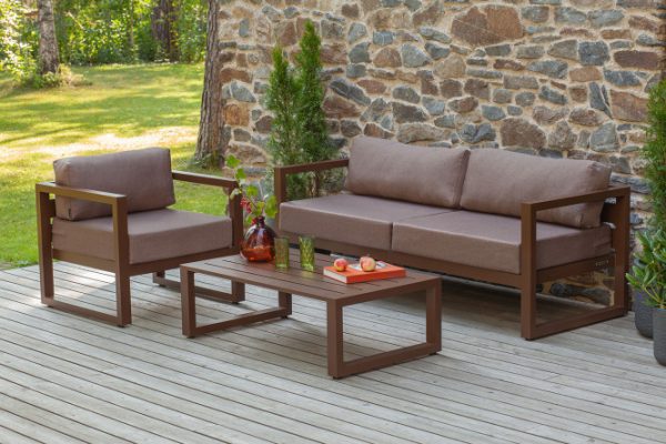Garden furniture set Capri color brown