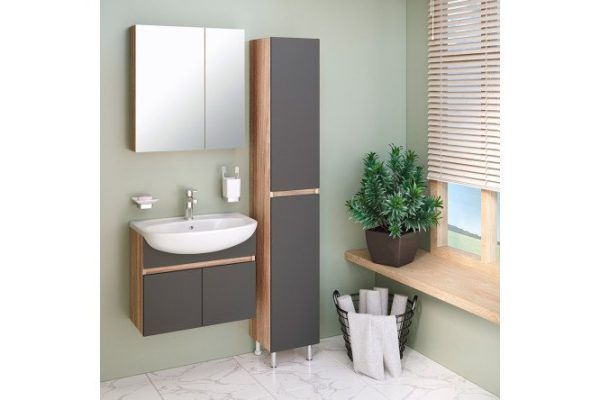 Bathroom furniture Lada 60 wall-hung, graphite