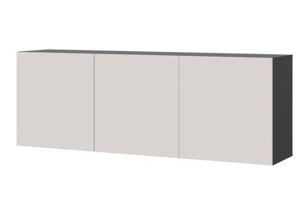 Cabinet Oscar Moon 180x64 with doors, anthracite / Santiago soft