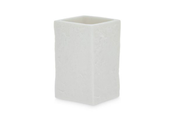 Glass for toothbrushes EVIO Graniti 6.8x10.1x6.8 cm, Polyresin