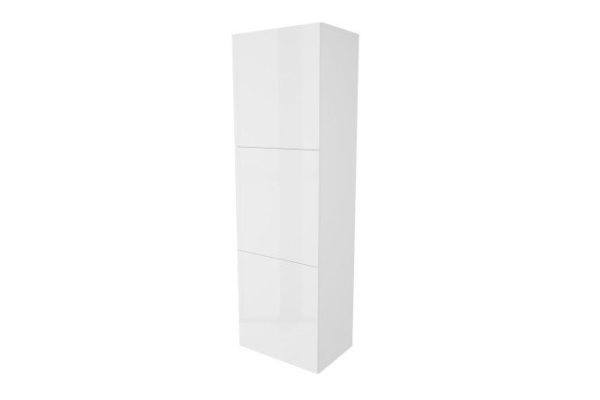 Wardrobe with doors Oscar Amika 60x192, white / white gloss