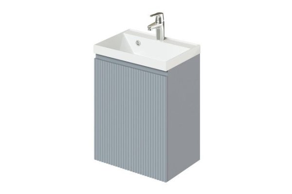 Hanging cabinet Katya 49.4 cm, frame color blue-gray (Green wood), facade color blue-gray (Green wood)