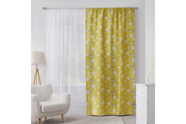 Curtain MICASA Edith 150x260 cm, 1 piece, yellow