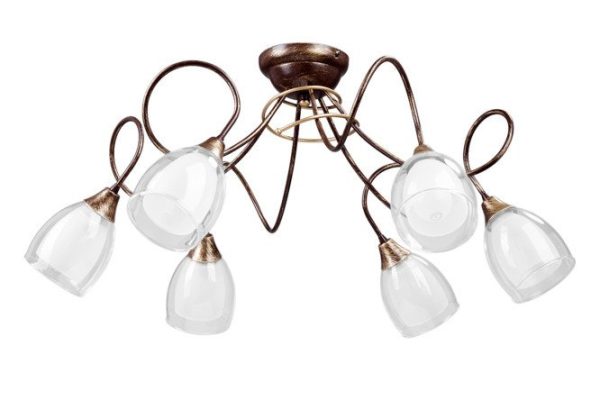 Chandelier VITALUCE V3680/6PL 18 sq.m., 32x32x76 cm, E14