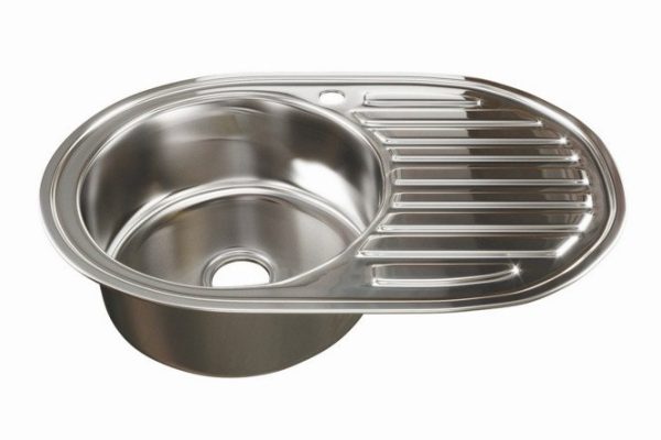 Inset sink with drainer MIXLINE 528188 77x50x16 cm