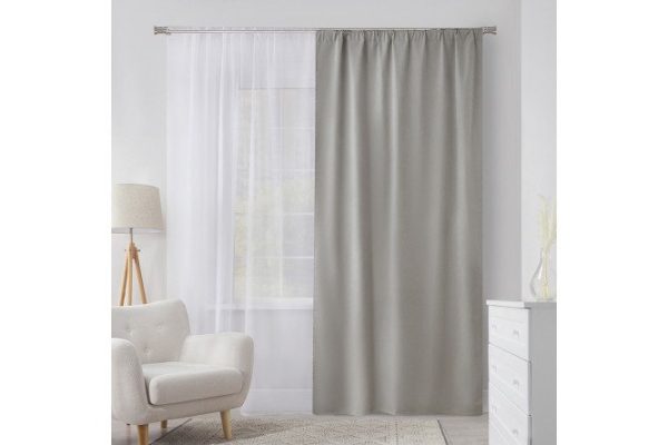 Ribbon curtain MICASA Aliya 150x260 cm, 1 piece, gray