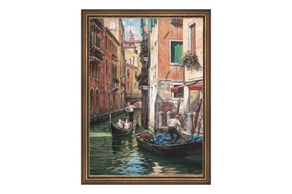 Reproduction in frame Rays of the sun Venice 59x79 cm