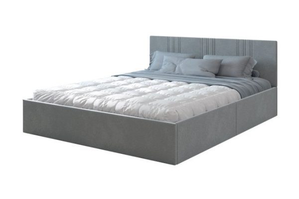 Rose bed color light gray 160x200 cm