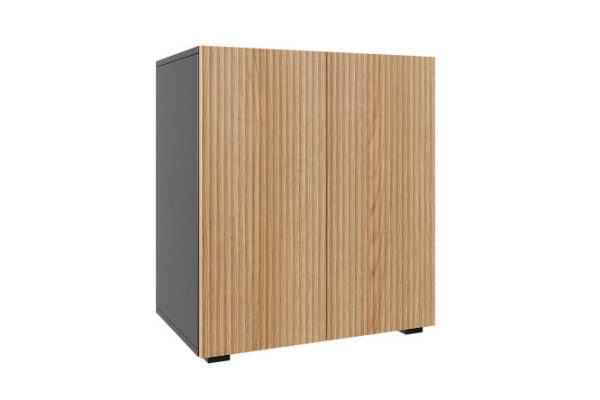 Children's chest of drawers Oscar Amelie mini 60x66x39.6 cm, anthracite, talc