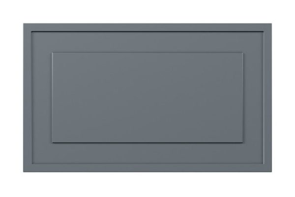 Front of a high drawer/cabinet with horizontal opening Grace 59.6x35.6 cm, gray color