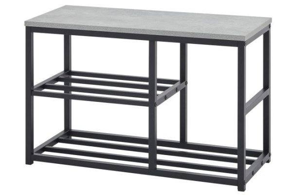 Shoe rack Elegant color black, concrete