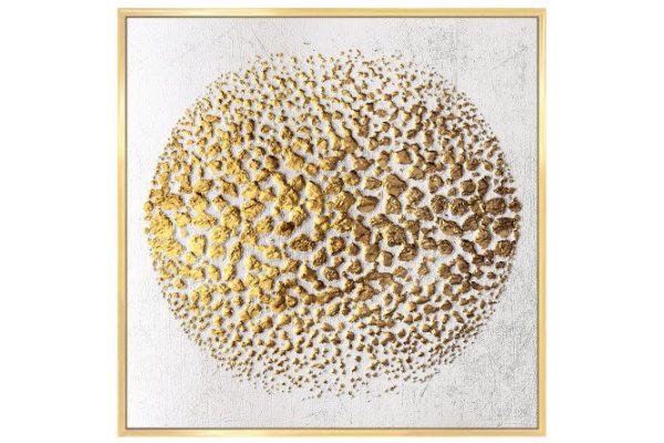 Reproduction in frame Golden illusion 53x53 cm