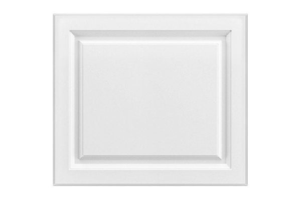 Aurora facade of cabinet cabinet for oven with microwave 59.6x53.6 cm, soft white snow color