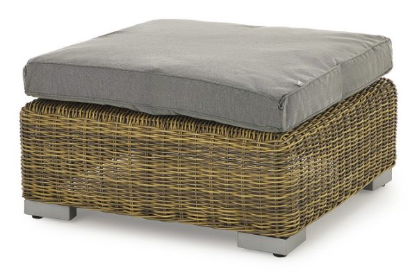 Pouf Hall San Francisco 77x32x77 cm, beige color