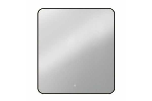 Mirror with LED lighting ORANGE Black BL-80ZE 80x80x5 cm