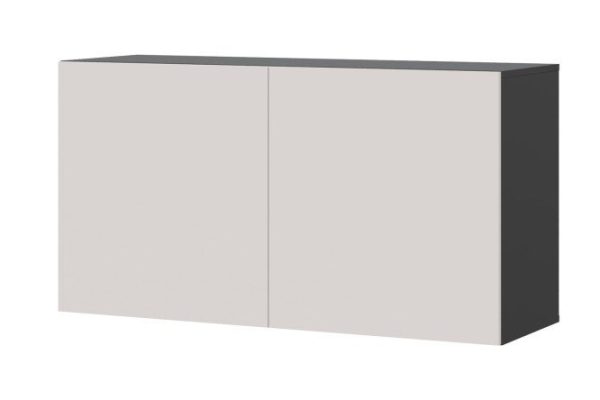 Cabinet Oscar Moon 120x64 with doors, anthracite / Santiago soft