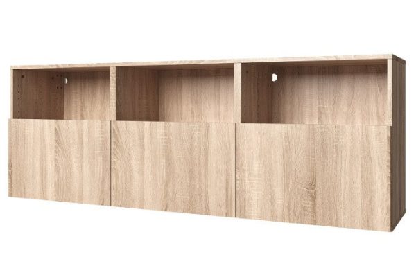 Cabinet 3 doors and 3 shelves Oscar 180x64, sonoma oak