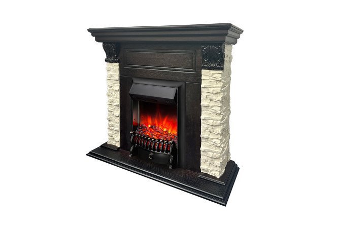 Fireplace set Bilboa STD/EUG AO-215 + Fobos LUX BL floor