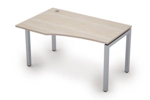 Curvilinear table Avance 140x75x90 cm, left