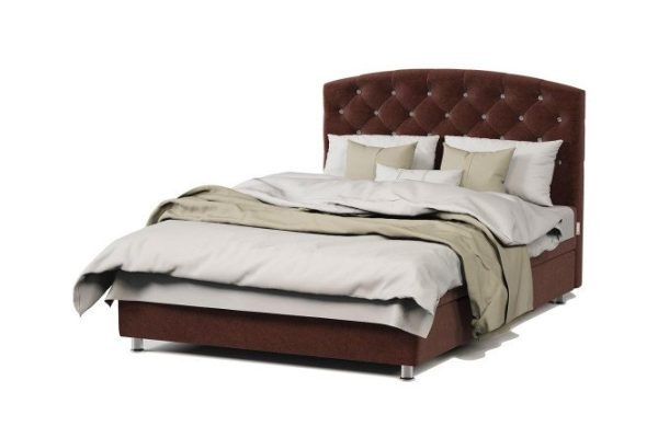 Bed with lifting mechanism Premium Luxury color brown (chocolate) 100x198 cm