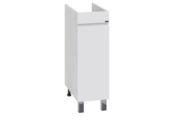 Floor stand SANTA Mars 1 door 29 cm, frame color light wood, facade white