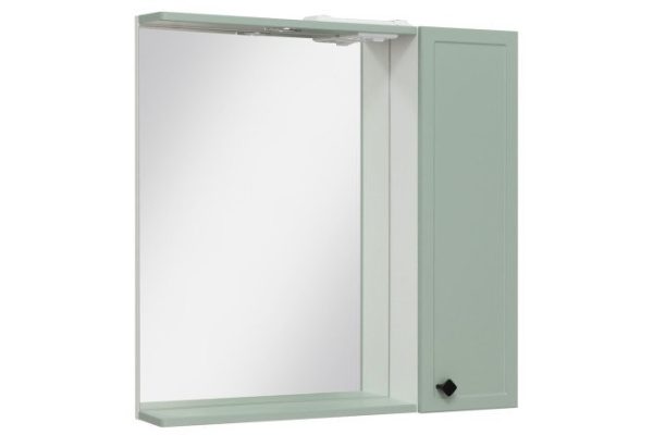 Mirror wall cabinet RUNO Rimini 00-00001279 Wall hung, 75x75x14.8 cm, Right