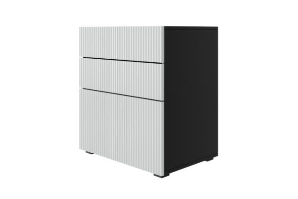 Children's chest of drawers Oscar Amelie mini 60x66x39.6 cm, anthracite, talc