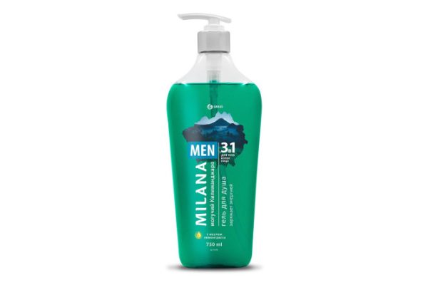 Shower gel GRASS Milana Men Mighty Kilimanjaro 750 ml