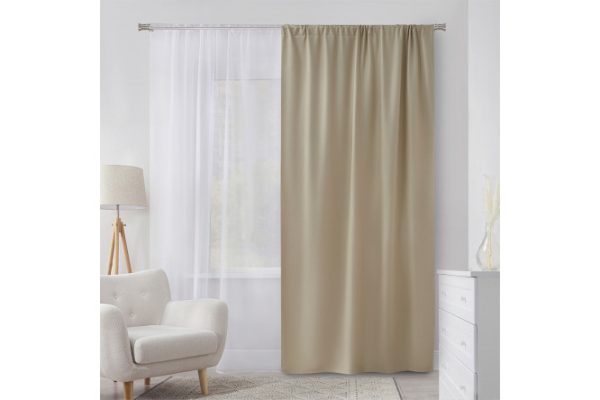 Curtain Pure 145x260 cm, 1 piece, beige