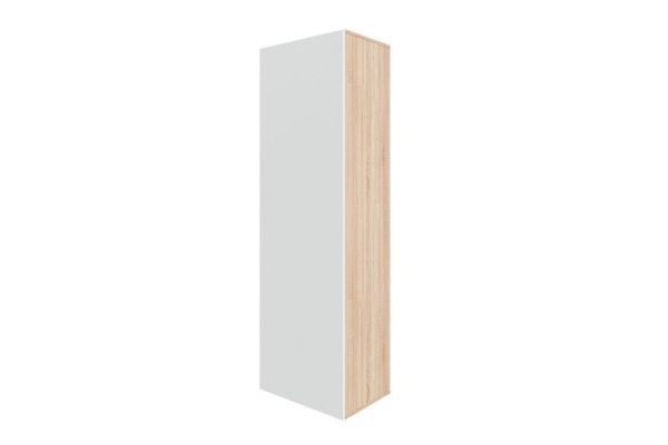 Wardrobe Oscar Moon 60x192 cm with door, Sonoma oak, white talc