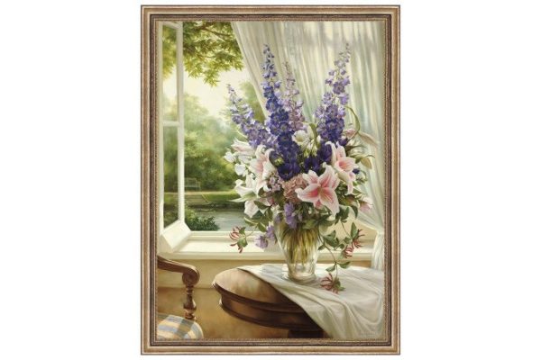 Reproduction in frame Manor 59x79 cm