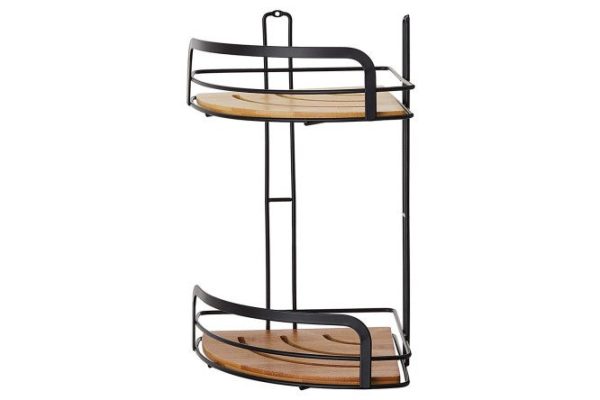 Corner shelf 2-tier BERKRAFT Bamboo 19x32x19 cm