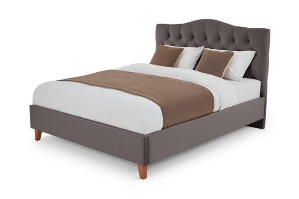 Bed with lifting mechanism SCANDICA Ingrid color gray 200x200 cm