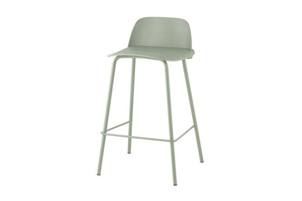 nty2lbu2vt2rgo9qcdz8ygfare5cptfl.jpg Half-bar chair Mist 47x80x47 cm, color of the seat is gray-green, legs are gray-green