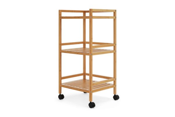 3-tier shelf BERKRAFT Bamboo 39x79x33 cm