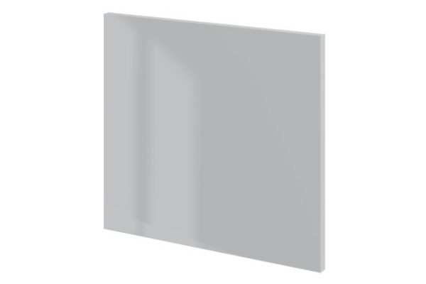 High drawer front of Amika cabinet gray pearlescent gloss 39.6x35.6 cm, color gray pearlescent gloss