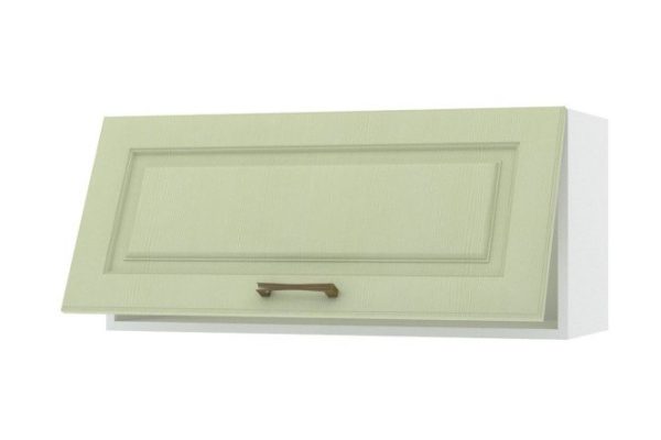 Bell front with horizontal opening/high drawer 79.6x35.6 cm, pistachio color