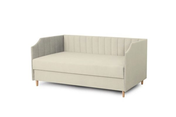 Sofa bed with lifting mechanism Chelsea 80x190 cm color beige