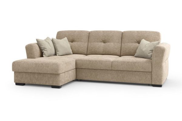 Corner sofa bed DREAMART Manhattan with right corner
