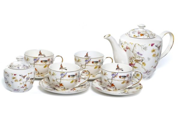 Amai tea set 4 persons, 10 pcs., Porcelain