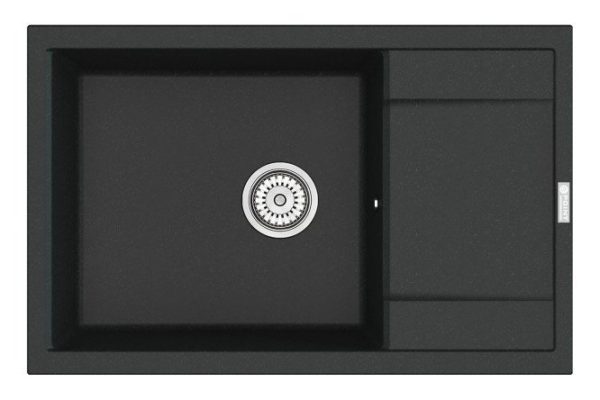 Kitchen sink POINT Veleta 78 PN3002B, black 78x50x22 cm