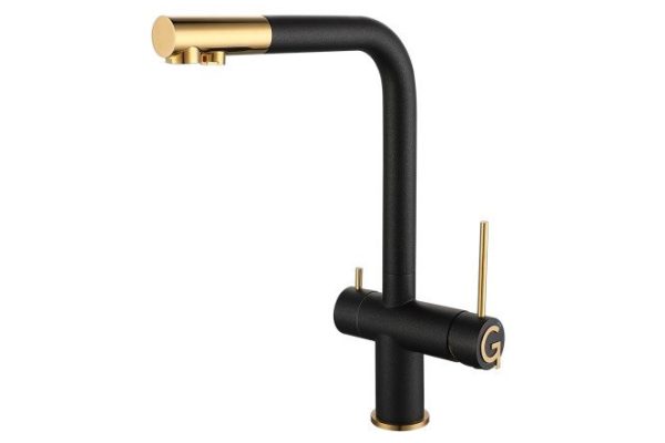 Kitchen mixer RIVELATO Lugano 1523513 antracite oro