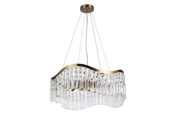 Hanging chandelier FAVOURITE Unda 28 sq.m., 60x21.5x60 cm, E14
