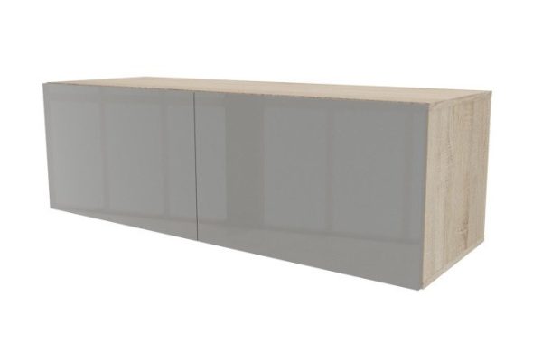 Cabinet with drawers Oscar Amika 120x38 with push to open, Sonoma oak / dusty gray gloss