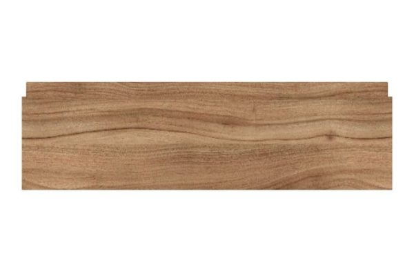 Front of a low drawer for the Nicole cabinet 59.6x17.6 cm, natural Dijon walnut color